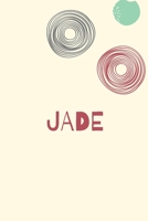 Jade: Personnalized notebook for girls & Women: Pretty Vintage lined journal for Diary, Composition, school notes, Journaling, Writing, Planning. 1660517370 Book Cover
