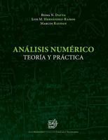 Análisis Numérico: Teoría y Práctica 9876551582 Book Cover