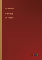 Germania: 34. Jahrgang 3368022784 Book Cover