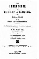 Neue Jahrbucher Fur Philologie Und Paedogogik 1534815740 Book Cover