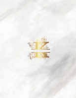 K: Monogram Initial Weekly Academic Planner Marble 8.5 x 11 165564582X Book Cover