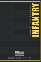 United States Army Infantry College-Ruled Notebook: 120-page college-ruled notebook for active duty and retired U.S. Army Infantry Veterans 1686479689 Book Cover