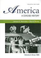 America: A Concise History 4e V2 & e-Book 0312690495 Book Cover