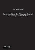Der Aufsichtsrat Der Aktiengesellschaft 3846012971 Book Cover