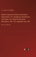 Bulletin: Experiment Station Holticultural Departement: 151. Raspberries, Blackberries and Grapes; 152. Report South Haven Sub-S 3385306647 Book Cover