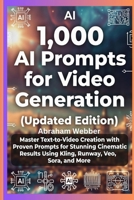 1,000 AI PROMPTS FOR VIDEO GENERATION (UPDATED EDITION): Master Text-To-Video Creation With Proven Prompts For Stunning Cinematic Results Using Kling, Runway, Veo, Sora, And More. B0GF7X663N Book Cover