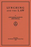 Lynching and the Law 038408205X Book Cover