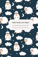Cute Baby Sheep Theme Wide Ruled Line Paper 1674303815 Book Cover