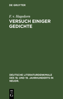 Versuch Einiger Gedichte 3112373936 Book Cover