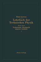 Technische Mechanik Starrer Gebilde: Erster Teil Mechanik Ebener Gebilde 3662428717 Book Cover