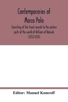 Contemporaries of Marco Polo 0880294388 Book Cover