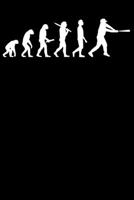 Baseballspieler Notizbuch: A5 Liniert 108 Seiten - Baseball Evolution Notizheft - Geschenk für Baseballspieler (German Edition) 1703965981 Book Cover