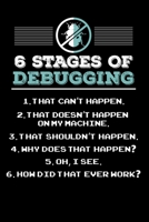 6 Stages of Debugging: 120 Pages I 6x9 I Monthly Planner I Funny Software Engineering, Coder & Hacker Gifts 1692628739 Book Cover