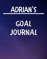 Adrian's Goal Journal: 2020 New Year Planner Goal Journal Gift for Adrian / Notebook / Diary / Unique Greeting Card Alternative 1676972943 Book Cover