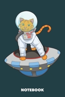 Notebook: Astronaut Cat from Space 6 x 9 inch dot grid - 120 pages for Creative Cat Lovers 108906389X Book Cover