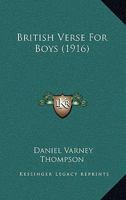 British Verse for Boys 1166615626 Book Cover