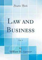 Law and Business, Vol. 3 1240089864 Book Cover