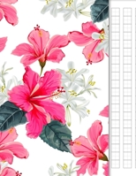 Japanese Writing Practice Book: Genkouyoushi Paper for Notetaking & Practice of Kana & Kanji, Japan Flowers Cover 1671441524 Book Cover
