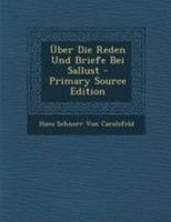 Über Die Reden Und Briefe Bei Sallust 1160037663 Book Cover