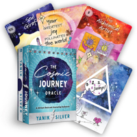 The Cosmic Journey Oracle: A 55-Card Deck and Journaling Guidebook 1401959482 Book Cover