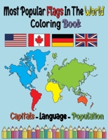 Popular World Flags Coloring Book : Educational Flags Coloring Pages: Paperback creativity B0915VD68C Book Cover