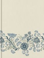 CSB Notetaking Bible, Large Print Edition, Cream Floral Cloth Over Board, Black Letter, Wide Margins, Journaling Space, Single-Column, Reading Plan, Easy-to-Read Bible Serif Type B0DT8Y2D25 Book Cover