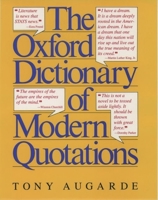 The Oxford Dictionary of Modern Quotations 0192830864 Book Cover
