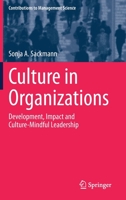 Culture in Organizations: Development, Impact and Culture-Mindful Leadership 3030860795 Book Cover