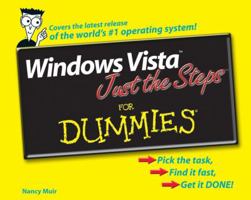 Windows Vista Just the Steps For Dummies 0471786853 Book Cover