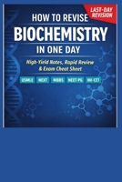How to Revise Biochemistry in One Day: Last-Minute Biochemistry Revision Guide for USMLE | NExT | MBBS | NEET-PG | INI-CET 2026 B0GGR29QGX Book Cover