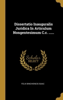 Dissertatio Inauguralis Juridica In Articulum Nongentesimum C.c. ...... 1278812865 Book Cover