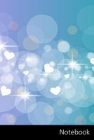 Notebook: Abstract Hearts Luminescence Notebook / Journal / Diary / Composition book - 6 x 9 inches (15,24 x 22,86 cm), 150 pages, glossy finish. 1698279051 Book Cover