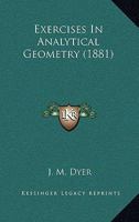 Exercises in Analytical Geometry 1018929703 Book Cover