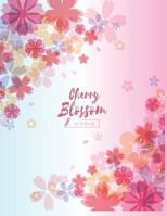 Notebook: Cherry blossom cover and Dot pages, Extra large (8.5 x 11) inches, 110 pages, notebooks and journals (Cherry blossom notebook,with Dot pages, Extra large 171943686X Book Cover