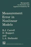 Measurement Error in Nonlinear Models 0412047217 Book Cover