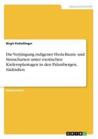 Die Verj�ngung indigener Shola-Baum- und Straucharten unter exotischen Kiefernplantagen in den Palanibergen, S�dindien 3668241503 Book Cover