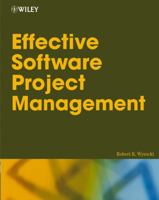 Effective Software Project Management 0764596365 Book Cover