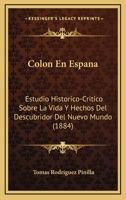 Col�n en Espa�a 1160832943 Book Cover