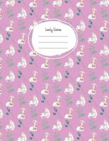 Lovely llamas: Composition book 1096758385 Book Cover