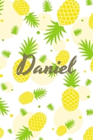 Daniel: Personalized Pineapple fruit themed Dotted Grid Notebook Bullet Grid Journal teacher gift teacher Appreciation Day Gift for kids students classmate girls boys 1679331167 Book Cover