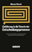 Einfuhrung in Die Theorie Der Entscheidungsprozesse 3409326413 Book Cover