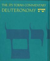 The Jps Torah Commentary: Deuteronomy : The Traditional Hebrew Text With the New Jps Translation (J P S Torah Commentary) 0827603304 Book Cover