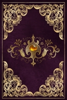 Notebook: Antique Look Purple & Gold 120 Pages 1692033743 Book Cover