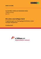 Die Lehre Vom Heiligen Geist 3656172064 Book Cover