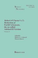 Robert of Chester S Redaction of Euclid S Elements, the So-Called Adelard II Version: Volume II 3764327278 Book Cover