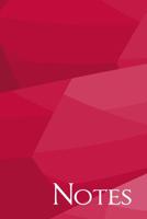 Notes: Red and Pink Geometric Dot Grid Notebook 1073543803 Book Cover