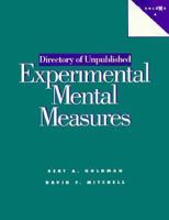 Directory of Unpublished Experimental Mental Measures 1557982899 Book Cover