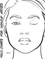 Face Charts for Makeup Artists Skyla 198388300X Book Cover