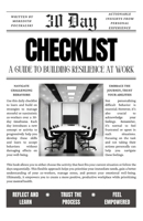 30 Day Checklist: A Guide to Building Resilience at Work B0DRYPCR9T Book Cover