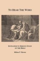 To Hear the Word 086554252X Book Cover